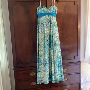 Stunning strapless BCBG long dress